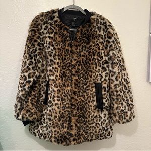 Leopard Faux Fur Jacket